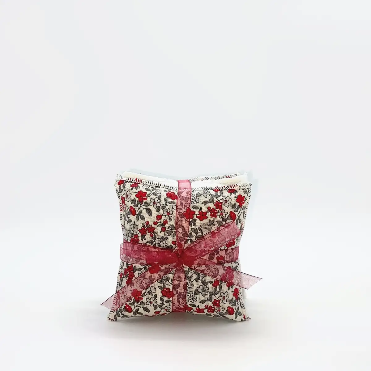 Lot 4 Coussins – Léonie Rouge & Gris