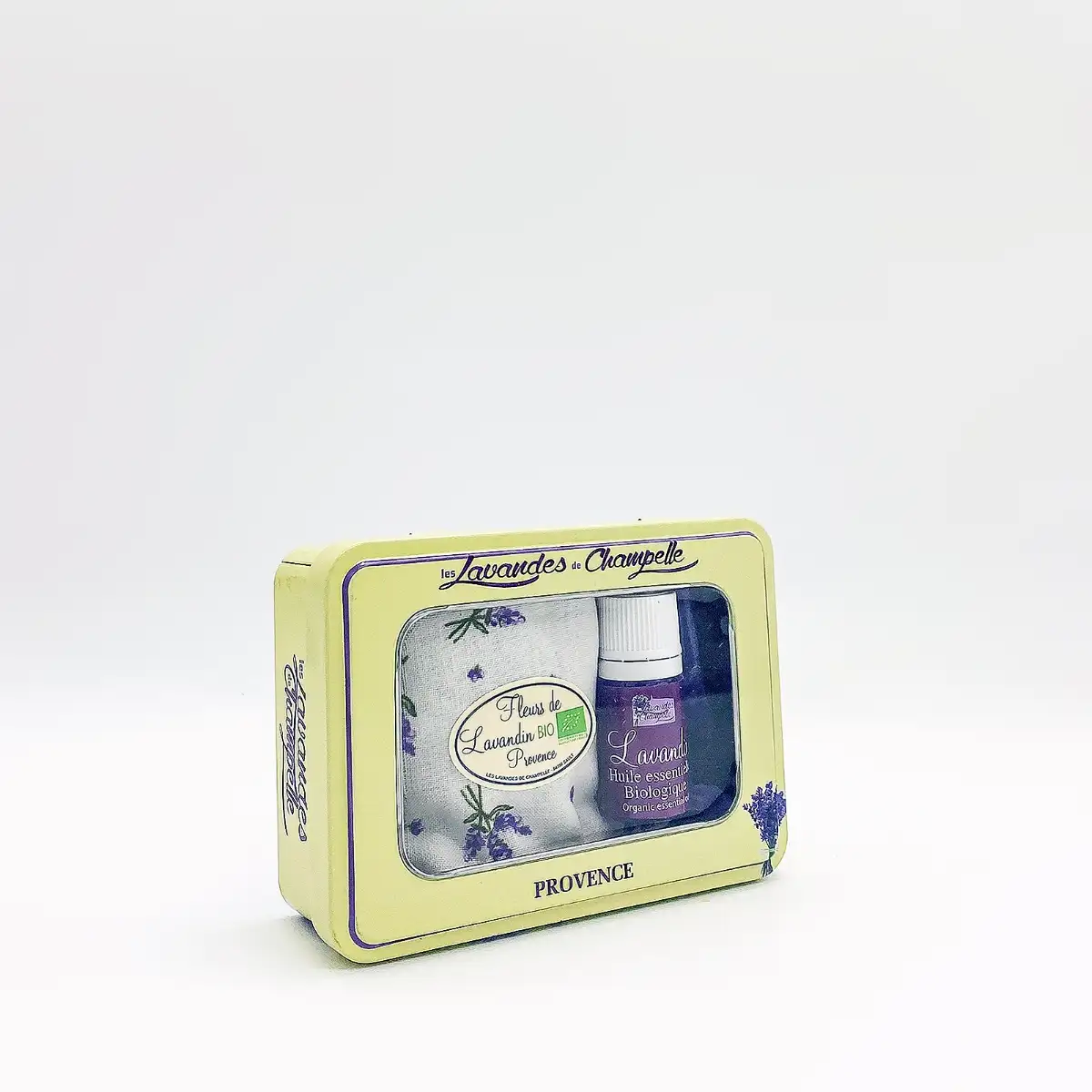 Coffret Lavandin – Coussin & huile essentielle